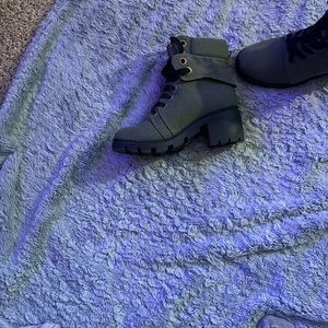 Army green hiking boots. Worn twice